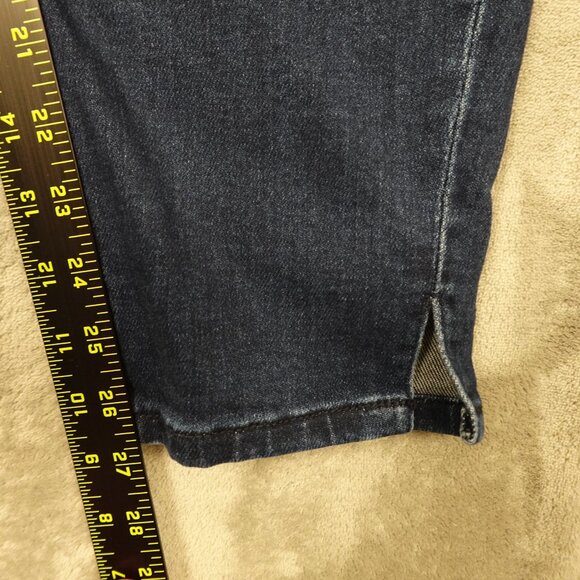 Kancan Jeans Curvy High Rise Ankle Skinny Women's 31 Dark Wash Blue Denim - Picture 3 of 10